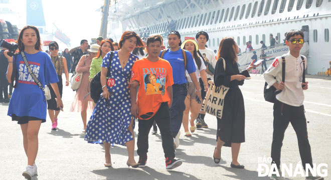  International cruise ship passengers arriving in Da Nang in late 2019