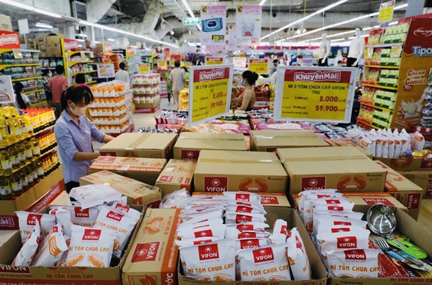 Vietnamese goods sold at a Big C supermarket of the Central Retail group (Photo: VNA)