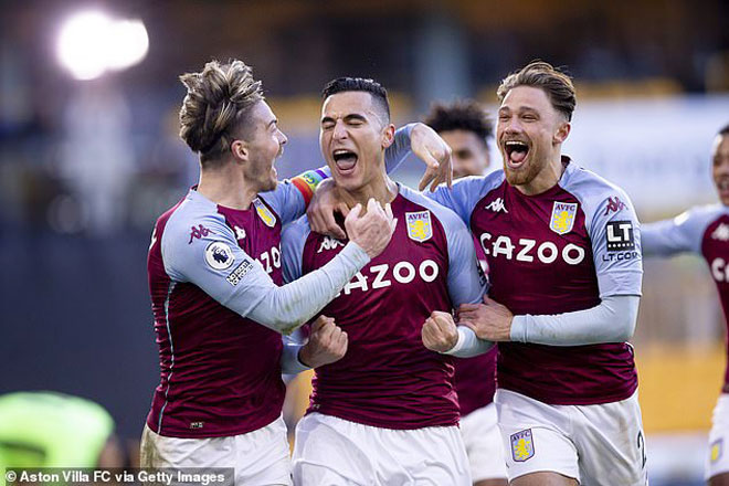 Aston Villa vất vả trụ hạng mùa trước nhưng giờ đây vẫn có hy vọng tranh đua ngôi vô địch Premier League mùa giải 2020-2021.  Ảnh: Getty Images