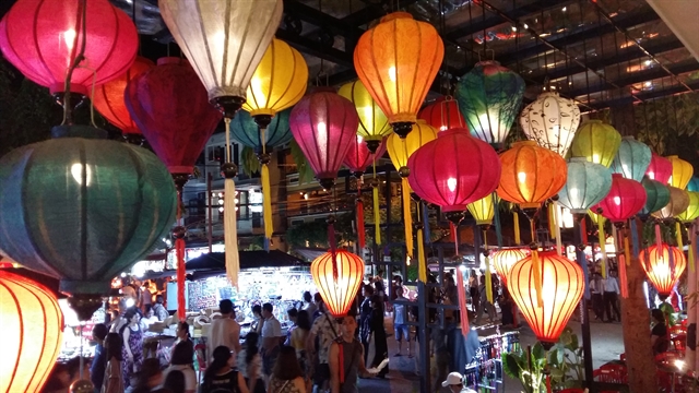 Lanterns will decorate at every house in the Old Quarter of Hội An city in celebration of the New Year 2021 from December to February. — VNS Photo Công Thành 