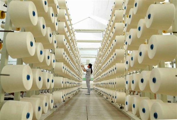 The factory of the Phu Tho Textile Co. Ltd (Photo: VNA)