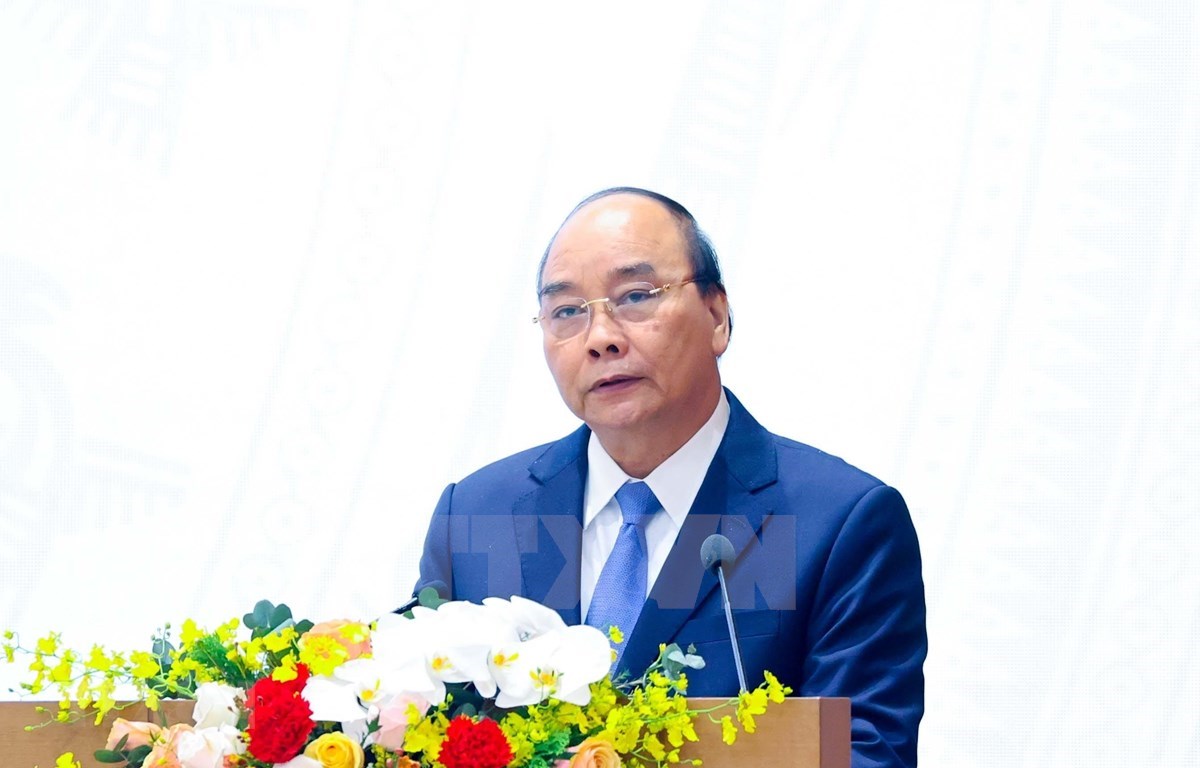 PM Nguyen Xuan Phuc concludes the conference between the Government and localities. (Photo: VNA) 