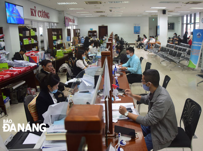 A scene of the one-stop shop in the Da Nang Administrative Centre