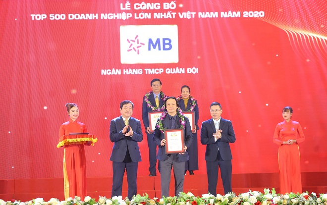 MB ghi danh TOP 30 doanh nghiệp lớn nhất Việt Nam