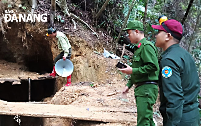 Tiếp tục phát hiện đãi vàng trái phép tại khu vực rừng Cà Nhông