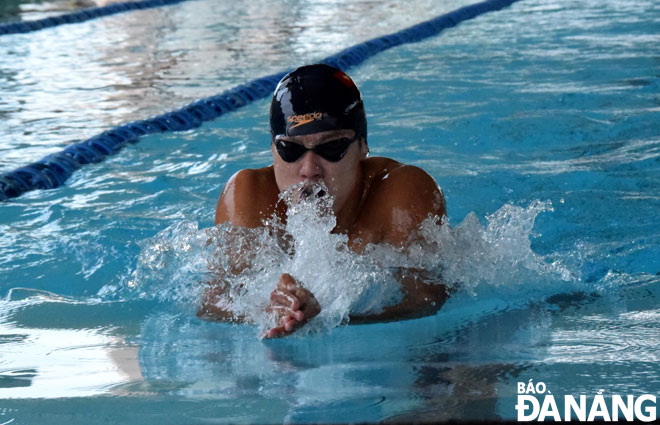 Talented local swimmer Hoang Quy Phuoc