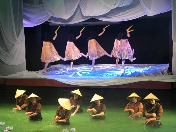 A performance at the Viet Nam National Puppetry Theatre (Photo: VNA)