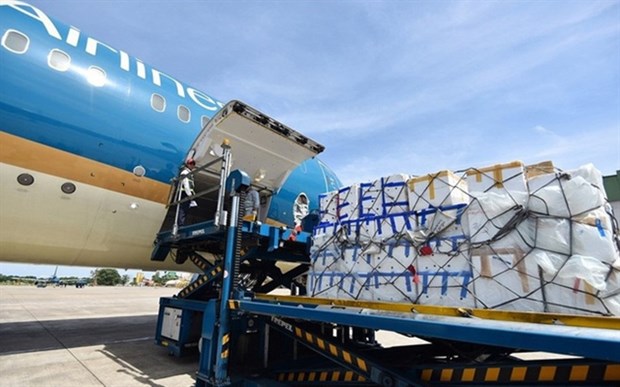 Noi Bai Cargo Terminal Services reported revenue in the fourth quarter of 2020 of 205.6 billion VND, an increase of 11 percent in the same period last year. (Photo cafef.vn)