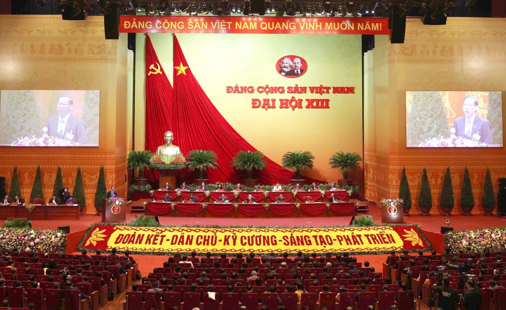 Quang cảnh Đại hội XIII của Đảng.