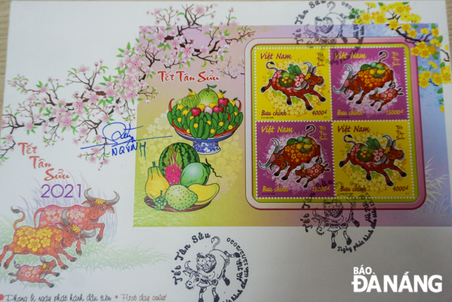 Most recently, Mrs Thanh has promptly added a set of stamps featuring Vietnamese buffaloes  - the zodiac sign for the 2021 Lunar New Year - to celebrate the arrival of Tet Festival.