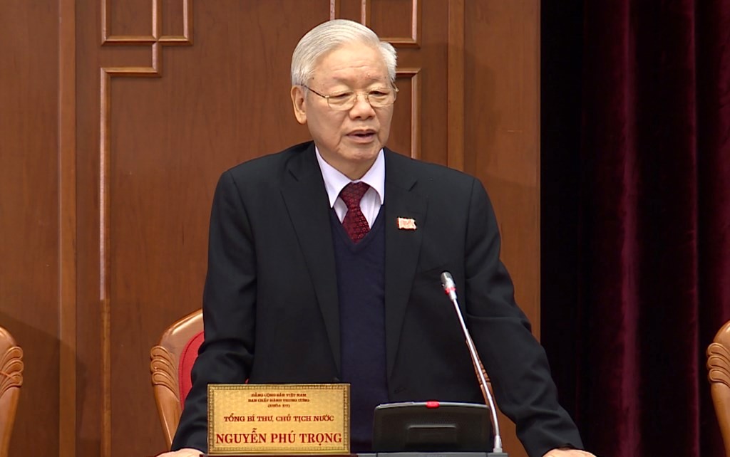 Tổng Bí thư, Chủ tịch nước Nguyễn Phú Trọng được Ban Chấp hành Trung ương tiếp tục tín nhiệm bầu giữ chức Tổng Bí thư Ban Chấp hành Trung ương Đảng khóa XIII.