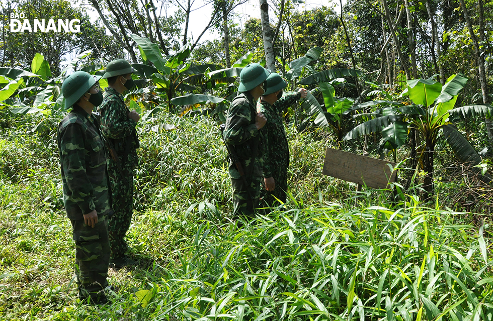  A patrol team from the A Xan Border Guard Station are on duty at an area bordering Laos.