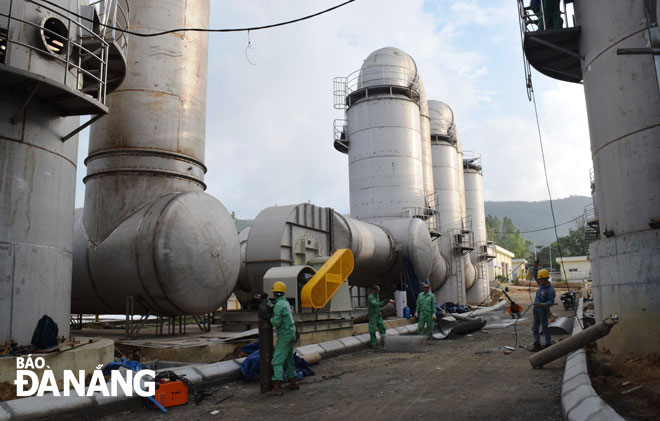 The implementation of the 2nd stage of a leachate treatment plant at the Khanh Son Landfill in Hoa Khanh Nam Ward, Lien Chieu District, is progressing well.