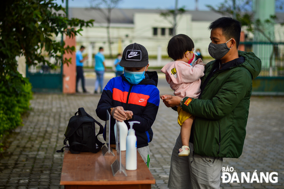 Passengers are required to wear face coverings and clean their hands before getting on the vehicles 