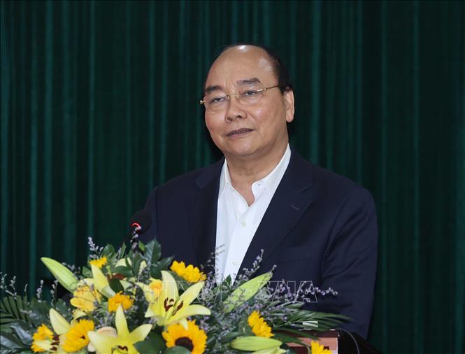 PM Phuc at the meeting in Da Nang