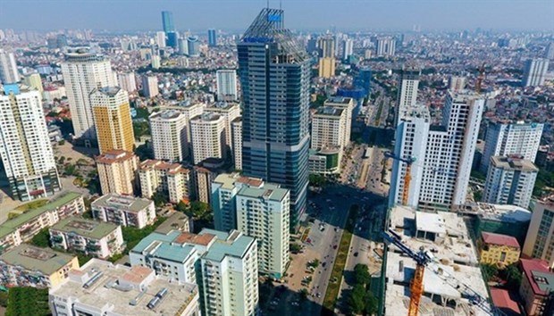 A view of buildings in Hanoi. In 2020, the real estate sector contributed about 4.42 percent of the national GDP (Photo: vneconomy.vn)