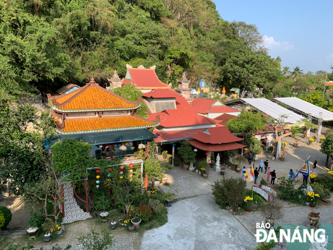 The pagoda was built in 1957 at the foot of the Kim Son (the Mountain of Metal) - one of the five limestone mounts at the Marble Mountains Tourist Area 