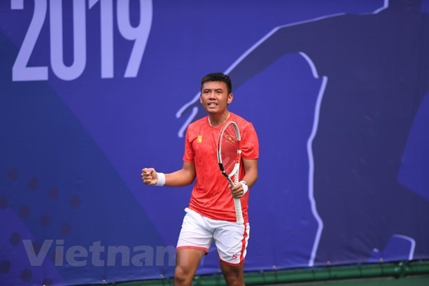 Vietnamese tennis player Ly Hoang Nam (Photo: VNA)