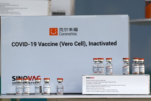 CoronaVac is developed by China’s Sinovac Biotech. (Photo: AFP/VNA)