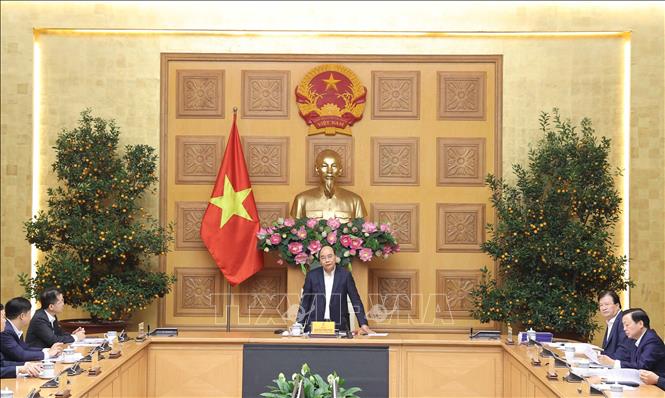Thủ tướng Nguyễn Xuân Phúc phát biểu ý kiến. Ảnh: Thống Nhất/TTXVN
