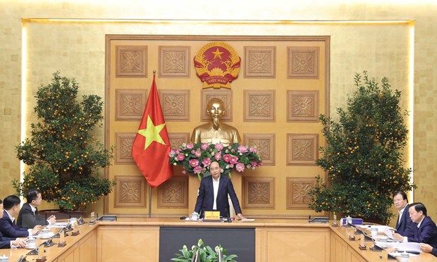 Thủ tướng Chính phủ Nguyễn Xuân Phúc chủ trì cuộc họp về điều chỉnh Quy hoạch chung thành phố Đà Nẵng đến năm 2030, tầm nhìn đến năm 2045. Ảnh:TTXVN