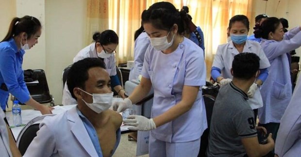 The Lao Ministry of Health hopes to vaccinate 20 percent of its population against COVID-19 by the end of this year. - Illustrative image (Photo: Lao National Radio)