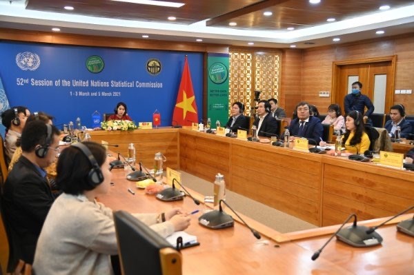 The General Statistics Office of Vietnam (GSO) attends the ongoing 52nd session of the United Nations Statistical Commission (UNSC). (Photo: VNA)