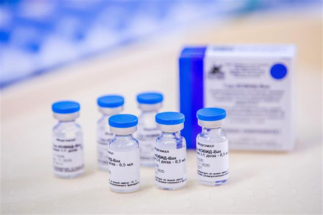 Vaccine ngừa Covid-19 Sputnik V của Nga. Ảnh: AFP/TTXVN