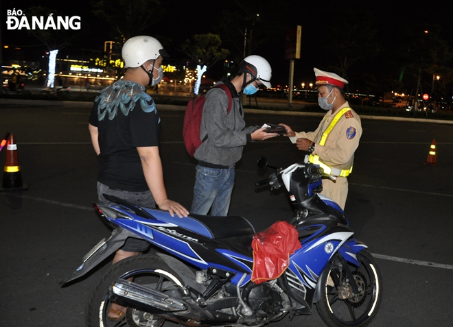 In addition to implementing blood alcohol content testing, traffic police check relevant documents