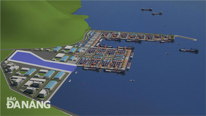 An artist’s impression of the Lien Chieu Port project