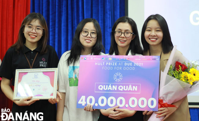 The team won the Hult Prize at Da Nang University of Economics competition for their CHAY'S app 