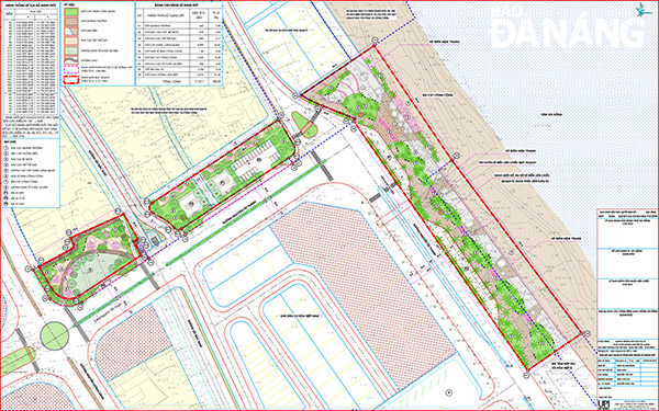 The detailed planning map for the project