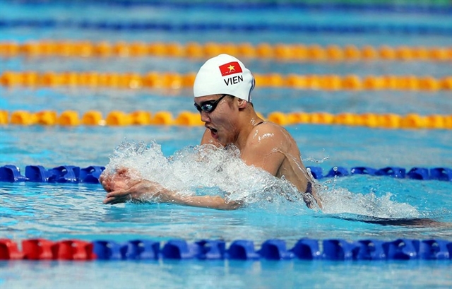 Nguyễn Thị Ánh Viên seen competing at the 2019 SEA Games in the Philippines. She is expected to win Olympic berth at the National Age Groups Swimming Championship in May in HCM CIty. — VNA/VNS Photo