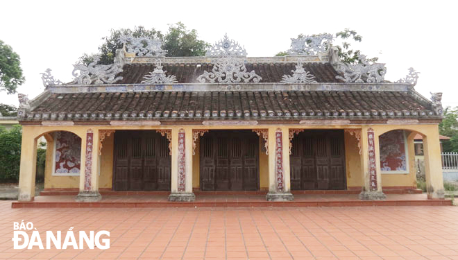 Đình làng Hòa An được công nhận là di tích lịch sử - văn hóa cấp thành phố. Ảnh: NGUYỄN MINH HẢI