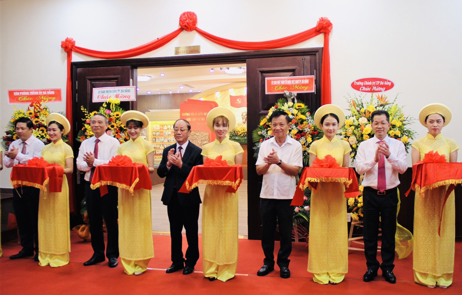 The ribbon cutting ceremony for the inauguration of