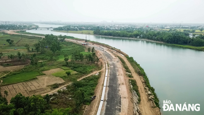 Tuyến đường ven sông Tuyên Sơn - Túy Loan chậm tiến độ