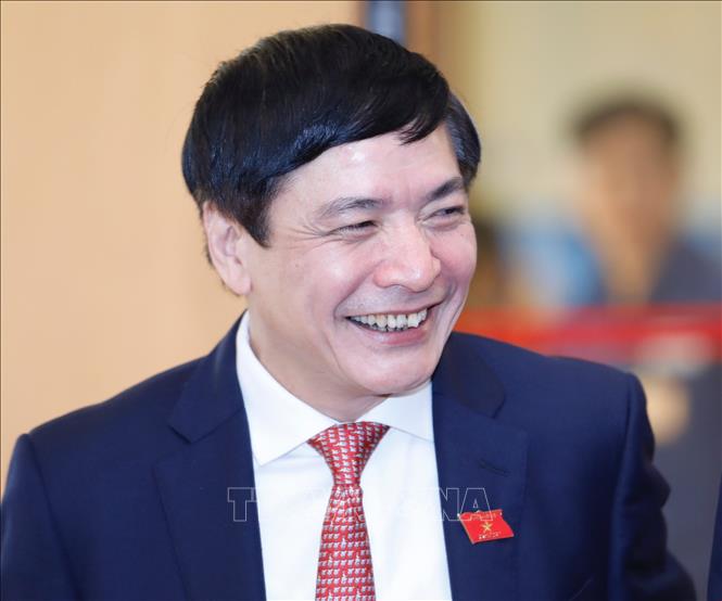 Ông Bùi Văn Cường, Ủy viên Ủy ban Thường vụ Quốc hội được bầu làm Tổng Thư ký Quốc hội. Ảnh: Dương Giang/TTXVN