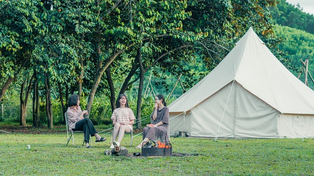  Experimental tourism has emerged as one of the new types of tourism attractive to many young people. Here is an check-in corner at An Nhien farm located in Hoa Vang District.