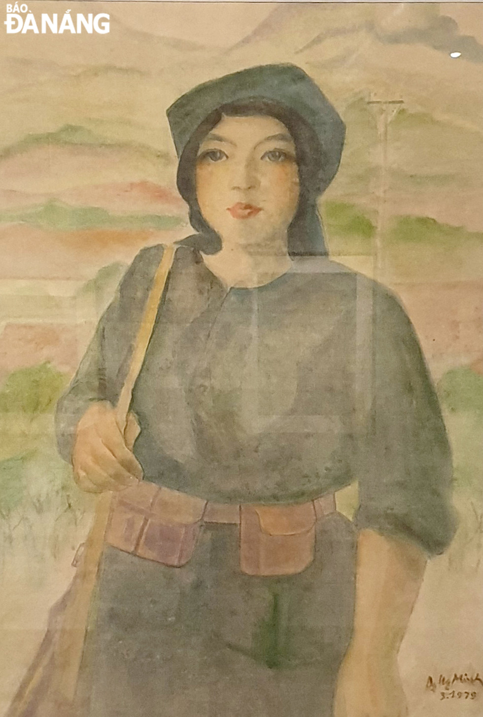 Nữ du kích (Lụa, 1979) của Dương Hướng Minh.