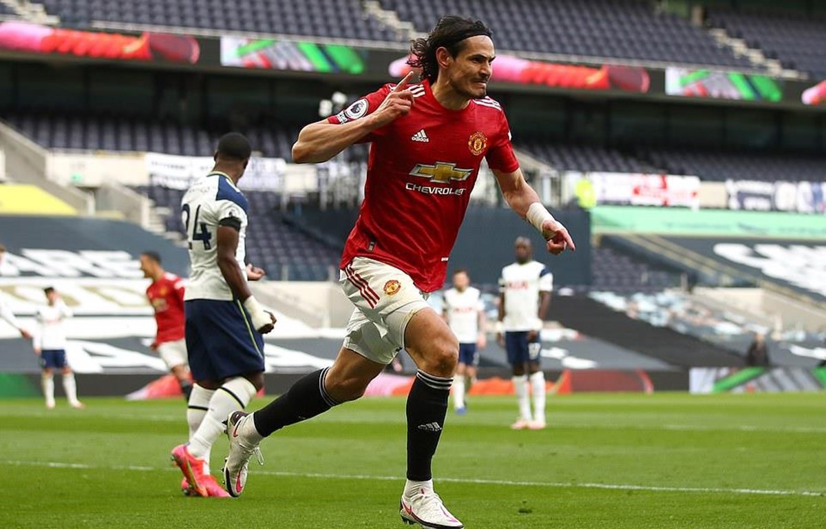 Cavani ghi bàn giúp Manchester United chiến thắng. (Nguồn: Getty Images)