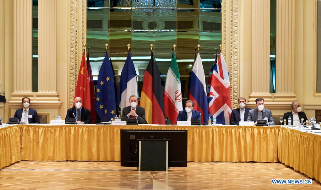 Ủy ban Hỗn hợp về thỏa thuận hạt nhân Iran (JCPOA) tiến hành đàm phán ở Vienna (Áo) ngày 6-4. Ảnh: THX	