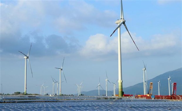 The solar and wind farm complex in Thuan Bac district (Photo: VNA)