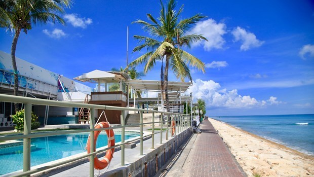 A quiet resort in Bali (Photo: Nikkei)