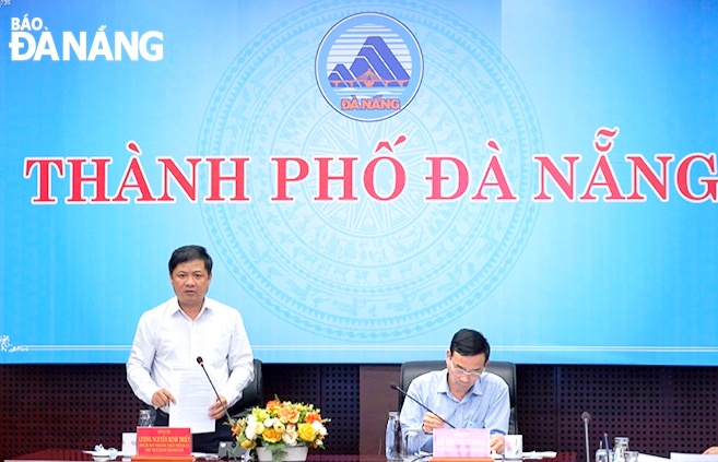 Phó Bí thư Thường trực Thành ủy Lương Nguyễn Minh Triết phát biểu chỉ đạo cuộc họp. Ảnh: PHAN CHUNG