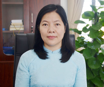 Giám đốc Sở Giáo dục và Đào tạo Lê Thị Bích Thuận.
