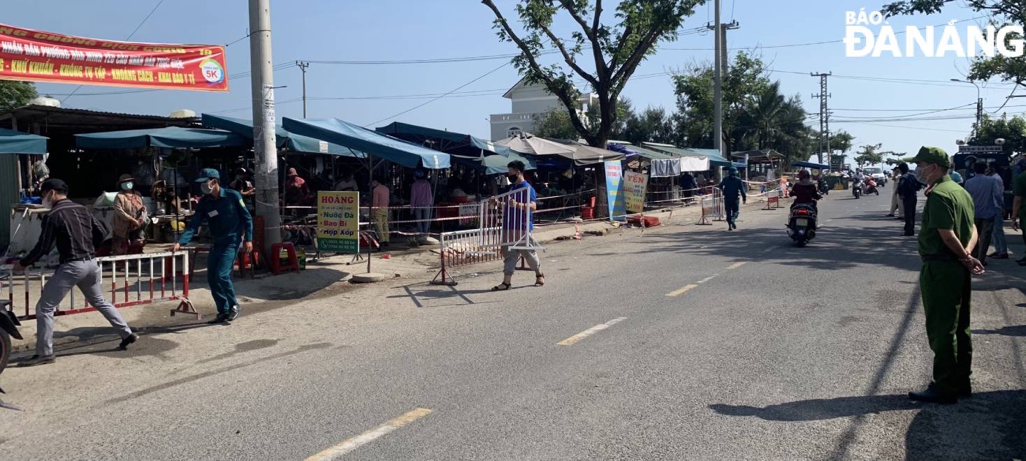 Tạm dừng hoạt động chợ tạm Trần Đình Tri từ trưa 14-5