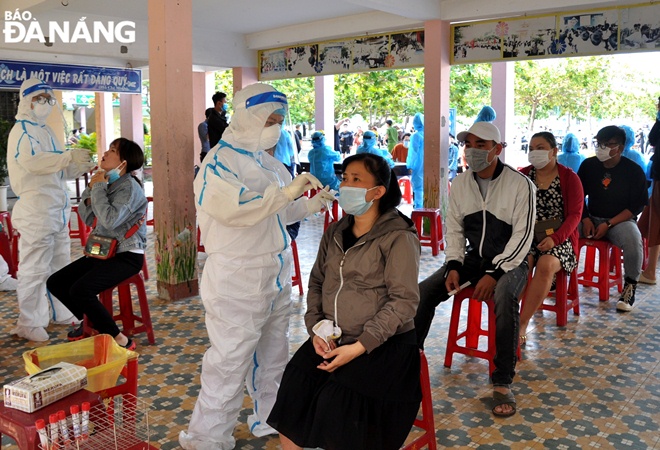  After sample taking, the people must to stay at home pending their test results which are expected to be released tomorrow, May 8.