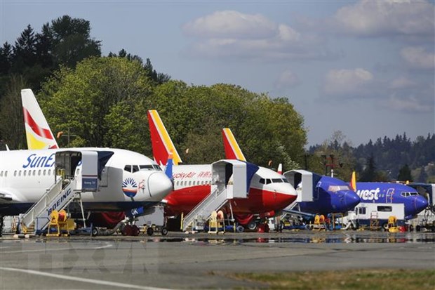 Máy bay Boeing 737 MAX 9 tại nhà máy Renton ở bang Washington, Mỹ. (Ảnh: AFP/TTXVN)