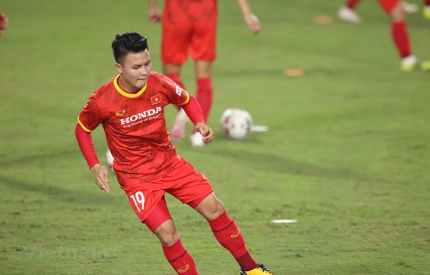 Football star Quang Hai (Photo: VNA)