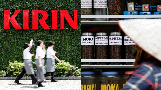 Japanese beverage maker Kirin Holdings is helping coffee farmers in Vietnam obtain a sustainability certification from an international NGO (Photos: Reuters) 